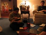 ai opens a present