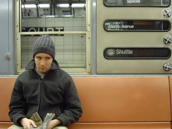Even in the 1950s, subway riders were glum.