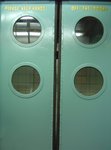 These doors are totally flimsy; I wouldn't feel secure leaning on THESE babies.