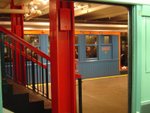Some trains used to be painted in bright colors.