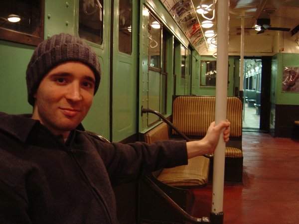 Andy is finally happy about riding on the subway! THE END!