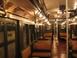 trains used to be romantic, with their dark colors and exposed lightbulbs
