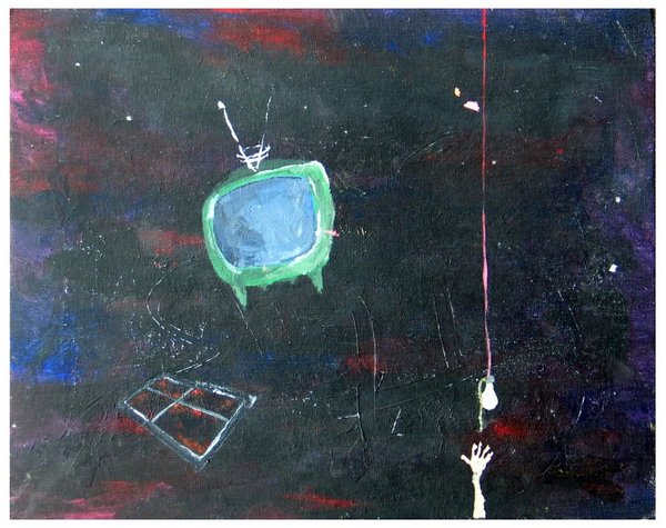 Reaching for Light
c.1995
16x20
acrylic on canvas board